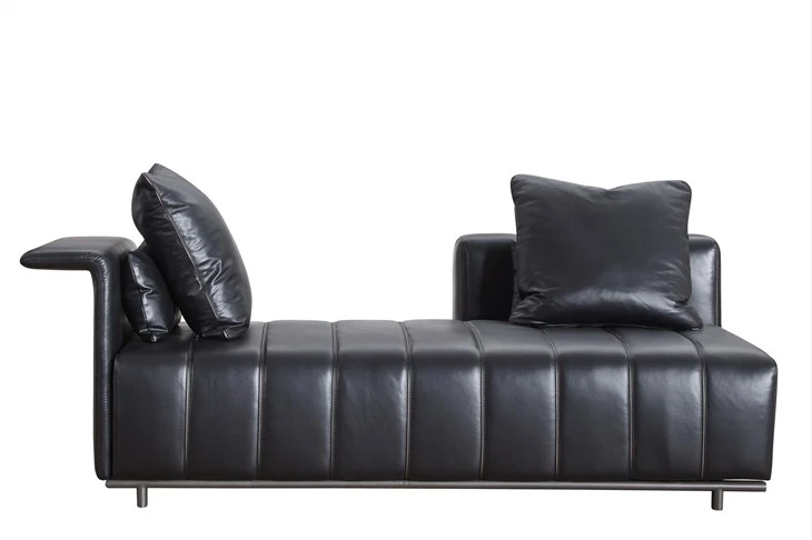 Hotel Bedroom Chaise Sofa Fabric Upholstered Two Seat Sofa