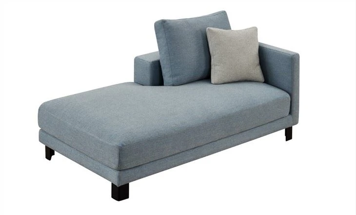 Villa Sectional Sofa Hotel Public Area L Shaped Fabric Upholstered Sofa