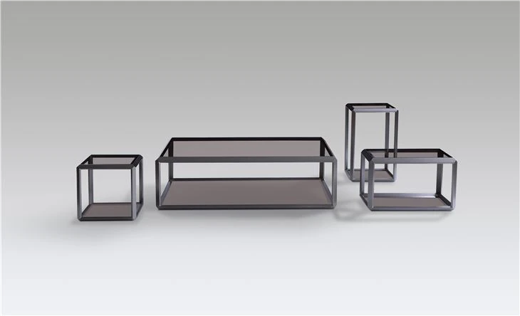 Nesting Glass Table Hotel Metal Coffee Table Side Table